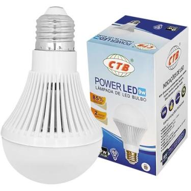 Imagem de Lâmpada Bulbo Led 9W E27 Bivolt Branco Frio - CTB, 110V/220V