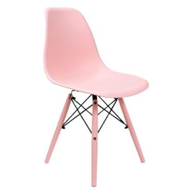Imagem de Cadeira Eames Dsw Injetado Cx 4 Rosa - La Mobilia, Rosa