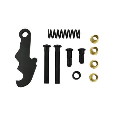 Imagem de Vroelos Kit de reparo de dobradiça de porta, com bucha de pino pino pino trava de mola conjunto de reparo de dobradiça de porta adequado para Ford Mercury LH/RH 1964-1967