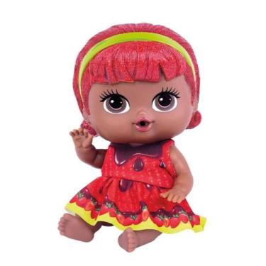 Imagem de Boneca Perfumada - Morango com Chocolate - Coleção Frutinhas - 18 cm -