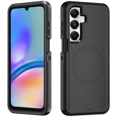 Imagem de Asuwish Capa de celular para Samsung Galaxy A05s/A05 com protetor de tela de vidro temperado, capa magnética híbrida à prova de choque protetora de corpo inteiro acessórios resistentes Ao5s Ao5 A 05s