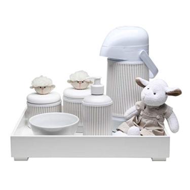 Imagem de Kit Higiene Toys Claro Carneirinho Bege Quarto Bebê