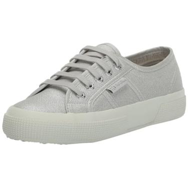 Imagem de Superga Tênis feminino 2750 Pearl Matte Canvas, Cinza e prata, 35