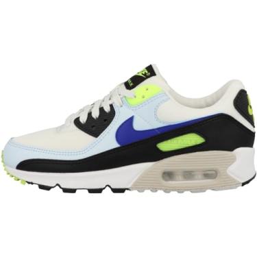 Imagem de Nike Tênis feminino Air Max 90, Summit Branco/Racer Blue/Volt/Azul Tint, 41