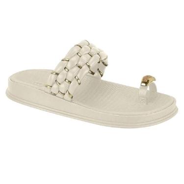Imagem de Sandalia Moleca Papete Ref 5556.111.31045 Branco Off 39