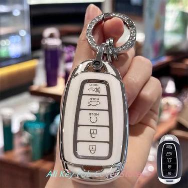 Imagem de Capa De Chave Inteligente Para Hyundai Elantra GT Sport Santa Fe Palis