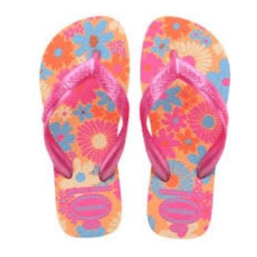 Imagem de Chinelo Havaianas Kids Top Floral e Moranguinhos 31/32 Rosa