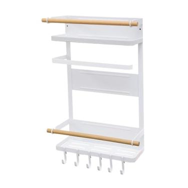 Imagem de Fenteer Suporte para toalhas de papel, prateleira para temperos, organizador de temperos para organização e armazenamento de cozinha