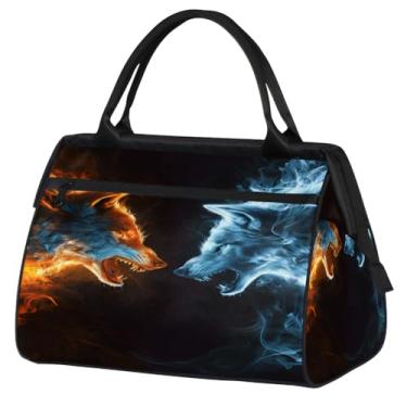 Imagem de Bolsa feminina floral Paisley étnica retrô pequena para o fim de semana para mulheres e homens, bolsa esportiva leve para academia, Cor: 71 cm, 15.2*8.3*11.6 inch, Moderno