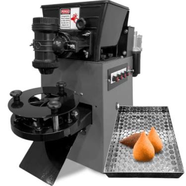 Imagem de Máquina de Fazer Salgados Automática, 220V, 7g a 150g, 40kg/hora, 3 Motores, com Escorredor de Óleo Inox