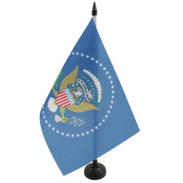 Imagem de AZ FLAG - Bandeira de mesa EUA Presidente - 21 x 14 cm - Estados Unidos da América Bandeira de mesa 14 x 21 cm - Bandeiras