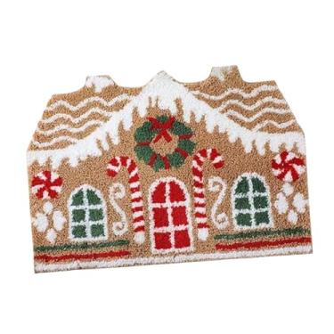 Imagem de Fxzqgnh Capacho de Natal, Capacho de Decoração para Casa, Entrada, Cozinha, Tapete de Natal para Festas, Sala de Estar, Portas de Entrada, Banheiro, 50cmx80cm