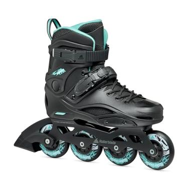 Imagem de Rollerblade RB 80 Tênis feminino Urban Inline, preto e azul claro
