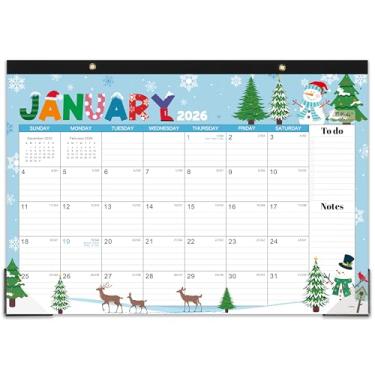 Imagem de Calendário de mesa 2025 – calendário de mesa mensal 2025, 17 x 12,25 cm, janeiro de 2025 a dezembro de 2025, calendário de mesa com protetores de canto – 12 temas diferentes