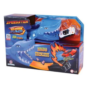 Imagem de Pista Speedster Dino E Shark Jump C/ Carrinho Polibrinq