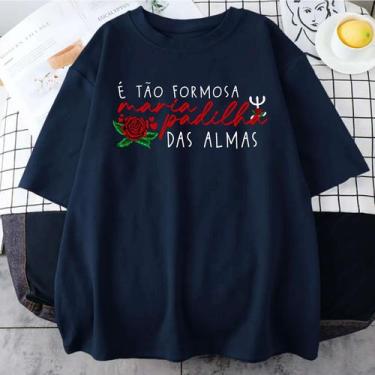 Imagem de Camiseta É Tão Formosa Maria Padilha Das Almas Umbanda Camdonble Pomba