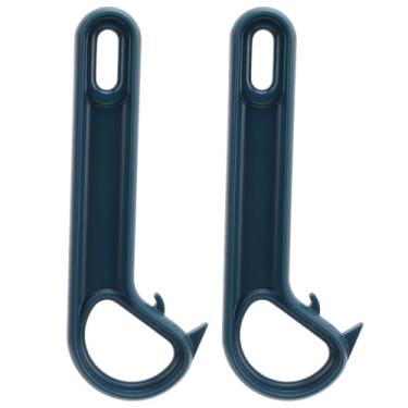 Imagem de 2 peças de abridor de lata de puxar de anel, abridor de lata de fácil abertura, abridor manual para idosos com mãos fracas, alça ergonômica, abertura suave, orifício para pendurar para armazenamento
