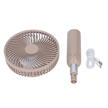 Imagem de Generic Ventilador Ereto Portátil, Cabeça de Agitação Automática Super Larga Fonte de Destacável Malha Capa Ventilador de Mesa Com Luz Noturna para o Escritório (#12)