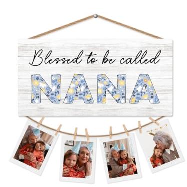 Imagem de CGBHW Porta-retrato Nana Gifts para parede, presente de Natal, aniversário de netos, melhor presente para avó de netas, netos, decoração de parede
