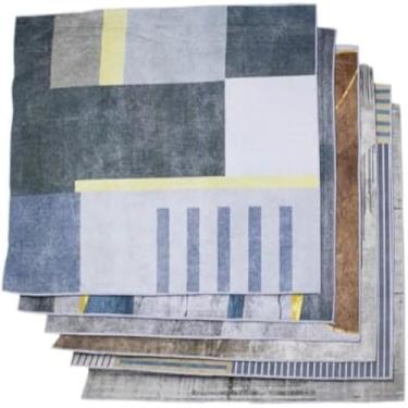 Imagem de Tapete felpudo retangular para sala, confortavel, aconchegante, grande e resistente, 140x100cm, elegante - Cores sortidas