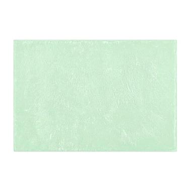 Imagem de Burbuja Tapete de banho verde menta, tapete de banheiro absorvente extra macio com suporte antiderrapante para banheiro, banheira, chuveiro, 41 x 61 cm