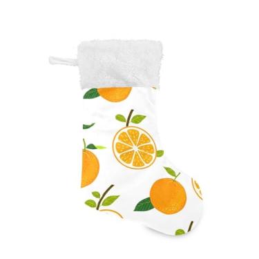 Imagem de xigua Meias de Natal de laranjas personalizadas grandes meias de doces para pendurar presente de Natal para decoração de festa de férias em família, decoração de lareira