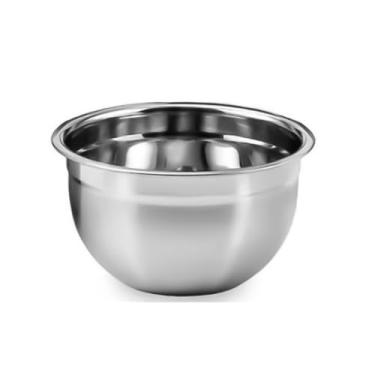 Imagem de Tigela Inox Bowl 20cm Multiuso Profissional, Aço Inoxidável, 10x20cm, 150g