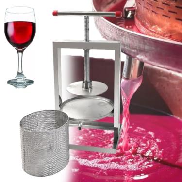 Imagem de Prensa de vinho com malha em aço inoxidável, prensa de mel, ferramentas de apicultura/vinificação, prensa de sidra, prensa de frutas, extrator de cera de abelha