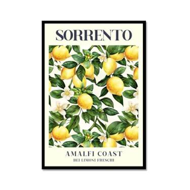 Imagem de Sorrento Lemon Amalfi Coastbei Limoni Freschi Pintura em tela arte de parede impressões de frutas cozinha moderna pôsteres fotos sala de jantar casa bar café decoração (SKU1,30.5x40.6 cm = (30x40cm