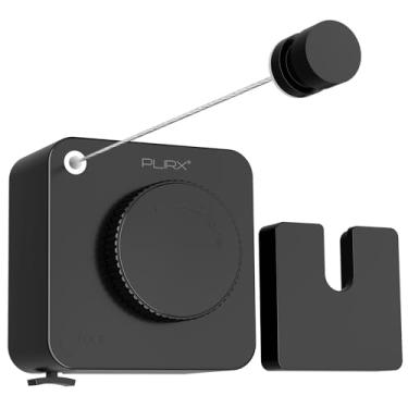 Imagem de Varal retrátil interno, sem flacidez ao ar livre, retrátil, linha de roupa de secagem de roupas retrátil, linha de roupa de lavanderia, linha de aço inoxidável montada na parede - 4,5 m (preto)