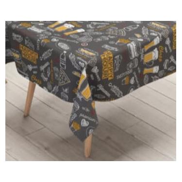Imagem de Toalha de Mesa Térmica Impermeável Plástico para 4 6 8 e 10 Lugares (5,8 Cadeiras 2,60x1,40)