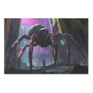 Imagem de Quebra-cabeças de aranha robô gigante adulto com letras nas costas 1000 peças