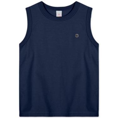 Imagem de Regata Básica Com Aroma Infantil Masculina Marisol - 6, 6, Azul