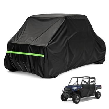 Imagem de Capa UTV 4 lugares 420D à prova d'água proteção para todos os climas compatível com Polaris Ranger Crew XP 1000 Mule RZR XP 4 Talon com tiras refletoras capa contra poeira fácil de usar ao ar livre