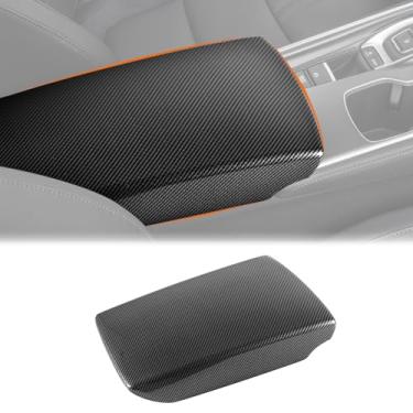 Imagem de Fancemot Capa de apoio de braço central de fibra de carbono compatível com Honda Accord 2018–2022, acessórios de acabamento de tampa de console interior para 10ª geração Accord