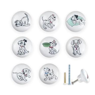 Imagem de JamJam Puxadores decorativos de 3,8 cm, 8 peças, de cerâmica, animais fofos, para quarto de berçário, puxadores decorativos para cômoda infantil