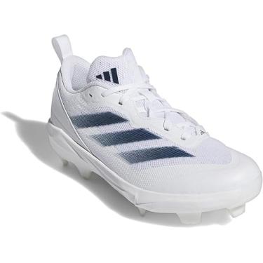 Imagem de Adidas Adizero Instinct TPU Softball feminino, Branco/Team Navy Blue, 38
