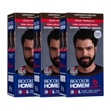 Imagem de Kit Tonalizante Bozzano Castanho Escuro 3x1 - 3 un