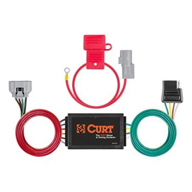 Imagem de Curt 55367 Chicote de fiação de reboque personalizado de 4 pinos no lado do veículo, serve para Toyota Tundra selecionado, preto
