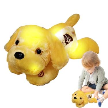 Imagem de Brinquedo de pelúcia LED para cachorro, cachorrinho LED - Pelúcia Animal - Ilumine o cachorrinho de pelúcia luz noturna para dormir, brinquedo de para crianças, meninos e meninas de 14 polegad