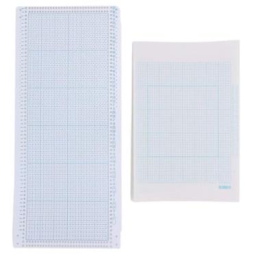 Imagem de Cartão perfurado para máquina de tricô MUNEFE, cartão perfurado para pontos, rolo de cartão perfurado em branco para máquinas de tricô perfuradas com 30 pontos (10 unidades)