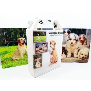 Imagem de 4 Quebra-Cabeça Cognitivo Reabilitação Idosos Cachorro 60 pc - Coleção