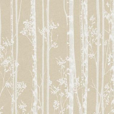 Imagem de Vinjiasin Papel de parede moderno de galhos de árvores, papel de parede autoadesivo removível para cozinha, armários, quarto, banheiro, parede de destaque 45 x 508 cm