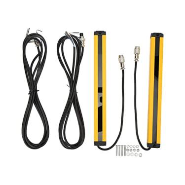 Imagem de BEM1220C220NB 20mm Cortinas de luz de segurança de 12 pontos Detector de objetos de grade de luz infravermelha para máquinas de estampagem Máquinas de corte ABS Liga de alumínio