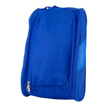 Imagem de Baoblaze Bolsa organizadora para sapatos de golfe, ideal para viagens. Armazene seus acessórios de golfe favoritos em viagens, Azul