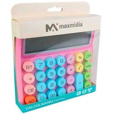 Imagem de Calculadora De Mesa 12 Digitos Color Bateria AAA + Solar - DYNASTY, Ro