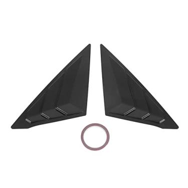 Imagem de Keenso Grelhas de Janela, 2 Peças, Traseira Esquerda e Direita, Grelha de Janela Lateral Preta Brilhante, Ventilação de Ar, Persianas de Cobertura para Sedan de 11ª Geração 2022