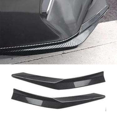 Imagem de Kit de carroceria de spoiler difusor de para-choque dianteiro para carro compatível com Eado 3ª geração protetor de para-choque acabamento de canto acessórios para carro (aparência de carbono)