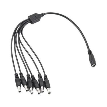 Imagem de Cabo Divisor De Energia DC 5.5x2.1mm 1 Para 2 3 4 5 6 8 Vias Adaptador