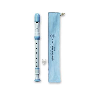 Imagem de Youngchang Student Soprano & Alto Recorder, flautas barrocas e alemãs com haste de limpeza e estojo, instrumentos musicais de plástico durável (preto, azul, rosa, marrom) (alemão soprano YSRG-80B)